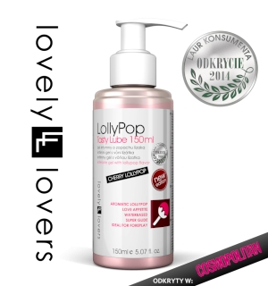 LollyPop Tasty Lube Nawilżający żel intymny o zapachu wiśniowego lizaka 150 ml 650319